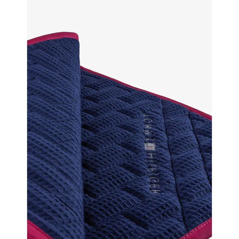 Tommy Hilfiger Global Stripe Dressage Saddlepad - Hot Magenta-1
